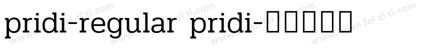 pridi-regular pridi字体转换